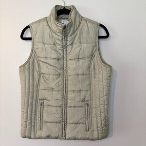 Liz Claiborne Woman’s Medium Lightweight Zip-Up Quilted Puffer Vest Cabincore